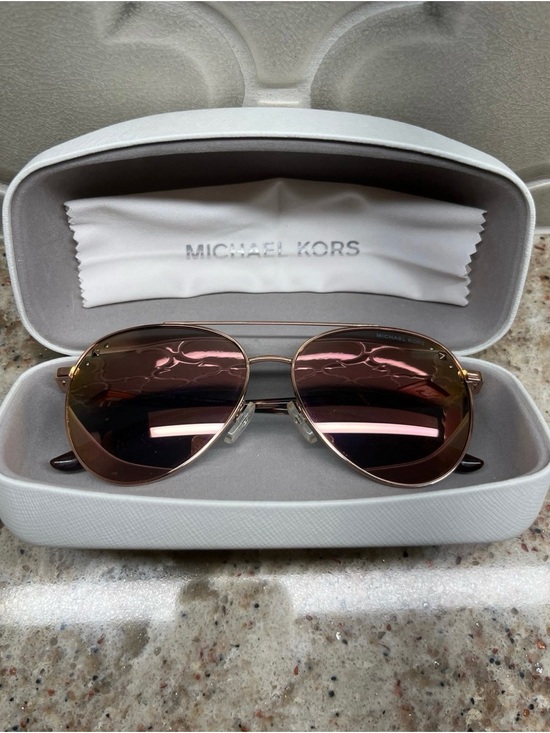 Michael Kors Accessories - Michael Kors Rose Gold Aviator Sunglasses